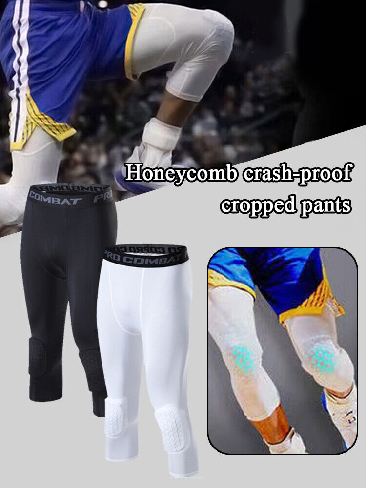 Men's Basketball Sports Tight Pants 3/4 Compression Workout Leggings - SJB-DIAMOND ELITES