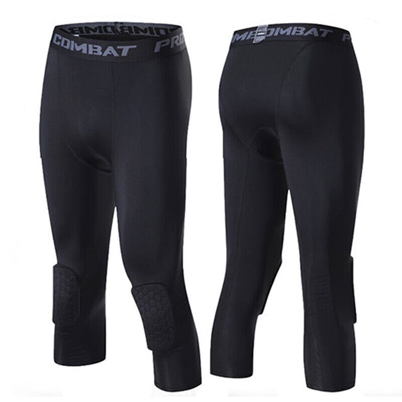 Men's Basketball Sports Tight Pants 3/4 Compression Workout Leggings - SJB-DIAMOND ELITES