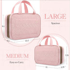Travel Wash Bag, Portable Cosmetic Bag with Hook, Travel Ladies Wash Bag, Toiletry Bag - SJB-DIAMOND ELITES