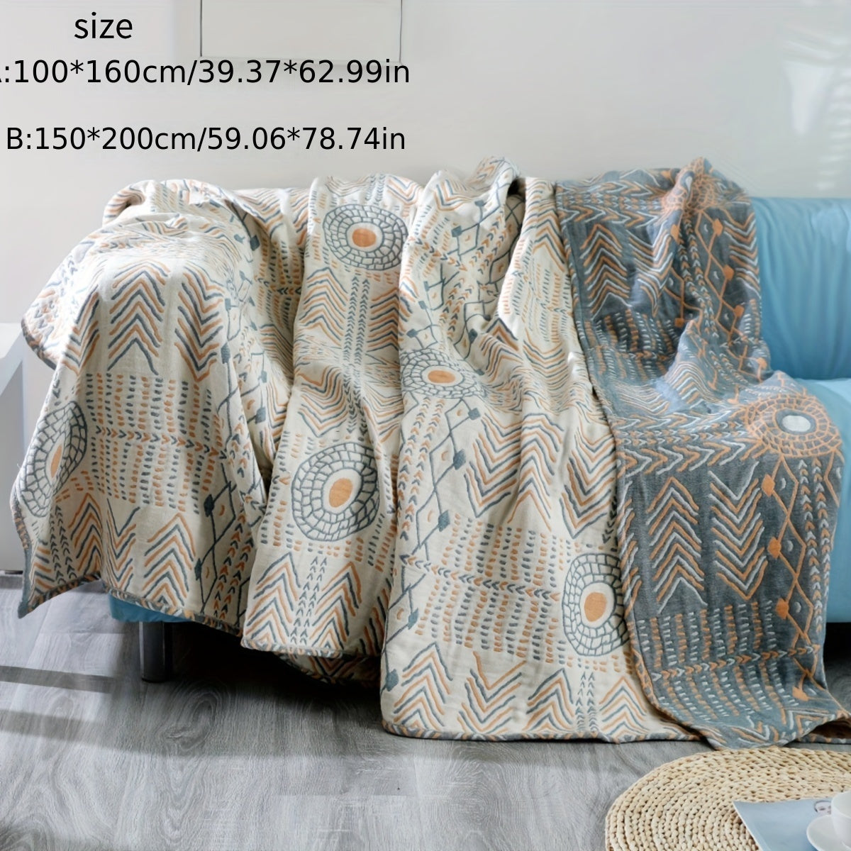 Versatile All-Season Sofa Towel Blanket - Reversible, Machine Washable, Perfect for Camping & Gifts Lootquake LLC