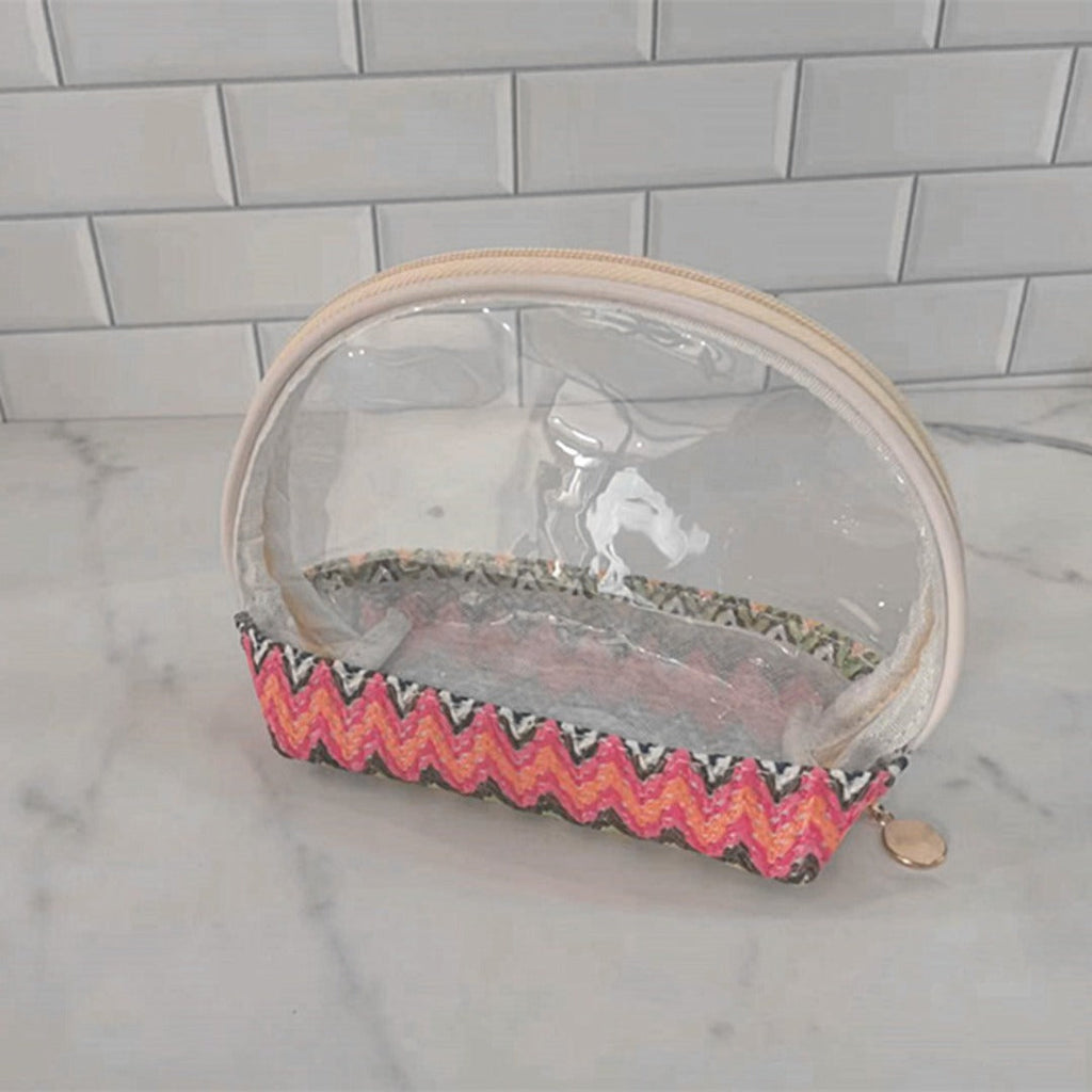 Travel makeup bag,Makeup bag organizers,Makeup bags small, woven cosmetics storage bag, portable waterproof cosmetic bag, small straw travel storage bag - SJB-DIAMOND ELITES