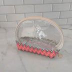 Travel makeup bag,Makeup bag organizers,Makeup bags small, woven cosmetics storage bag, portable waterproof cosmetic bag, small straw travel storage bag - SJB-DIAMOND ELITES