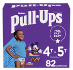 Pull-Ups Boys' Potty Training Underwear Size 6; 4T-5T; 82 Ct