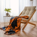 1pc Halloween Blanket Sofa Blanket Fringe Throw Blanket 100% Cotton Lightweight For Chair Sofa Couch Bed Cover Fit Home Cozy Knit Blankets Lootquake LLC