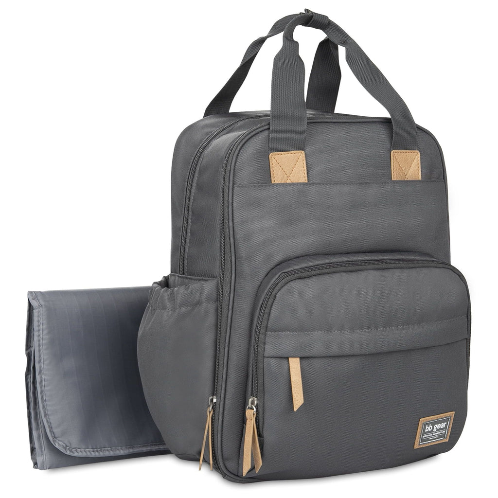 BB Gear by Baby Boom Back Pack Diaper Bag, Grey Heather EasyOptionXY LLC