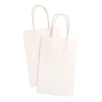 Hello Hobby Solid Small White Paper Bag, 10 Count