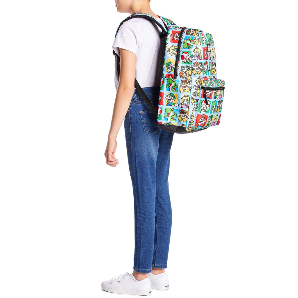 Nintendo Super Mario Bros. 17" Laptop Backpack, Multi EasyOptionXY LLC