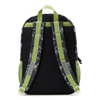 Wonder Nation Kids 17" Laptop Backpack and Lunch Tote Set, 4-Piece, Dinosaur Print Black Soot
