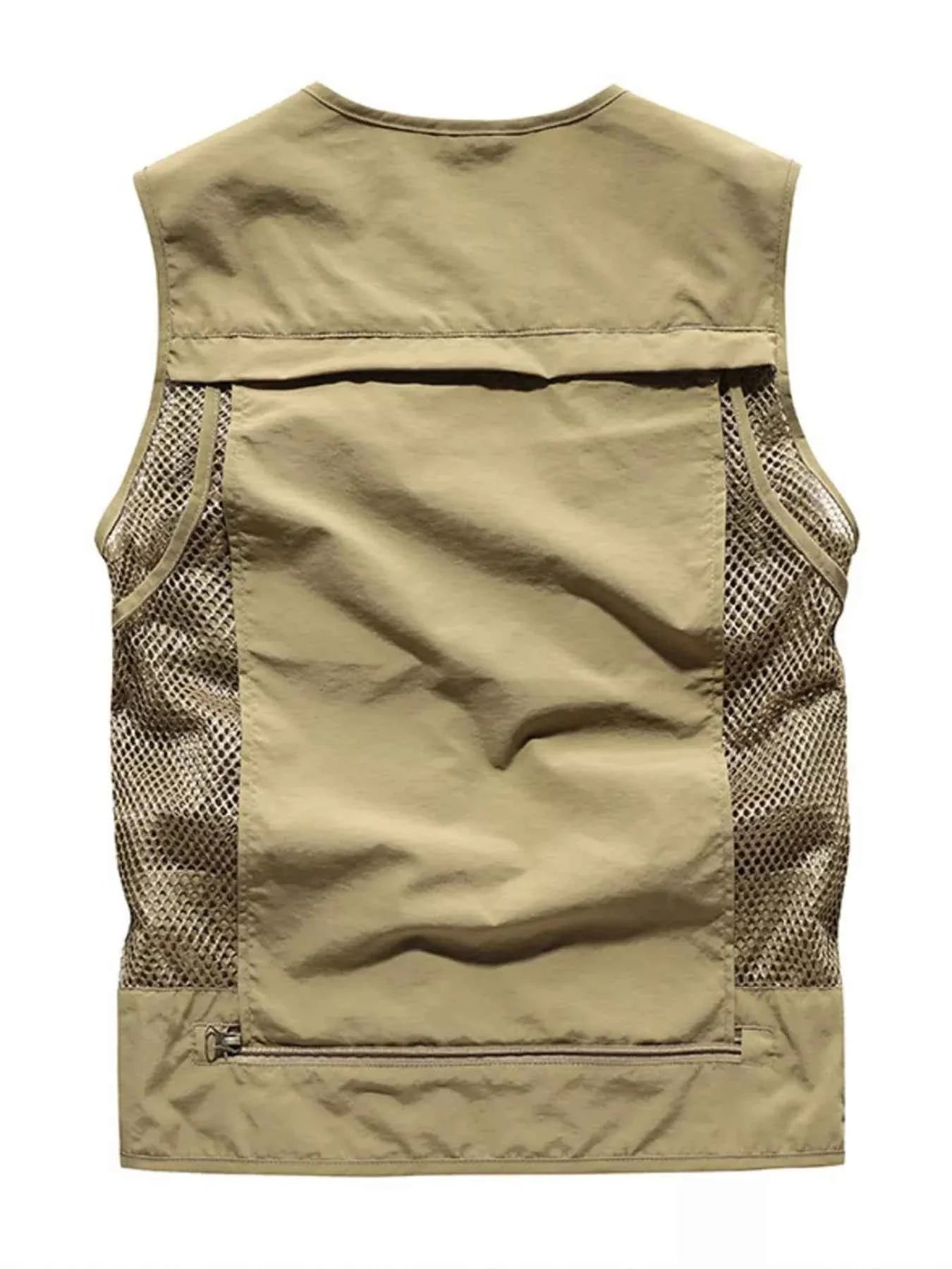 MegaFit Men's Quick-Dry Multi-Pocket Mesh Vest THRIXINE