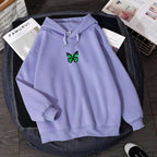 Butterfly print hoodie Pi-Mart