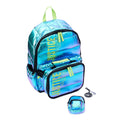 Justice Girls 17" Laptop Backpack 3-Piece Backpack Set with Lunch Tote and Pouch Quilted Green EasyOptionXY LLC