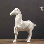 Nordic Minimalist Modern Origami  Horse Ornaments Lootquake LLC
