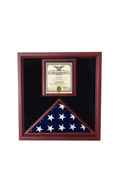 Award and flag display case display Case - wall mounting The Military Gift Store