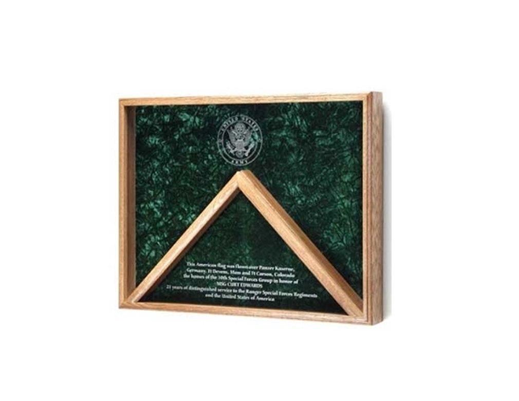 Deluxe Combo Awards, Flag Display Case - 4' x 6' flag The Military Gift Store