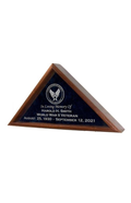Ceremonial Casket Flag Cases, Casket Flag Case - Engraved Emblem The Military Gift Store