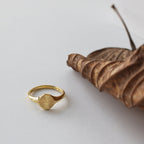 Minimalist Dainty Rays Circle Index Ring Pi-Mart