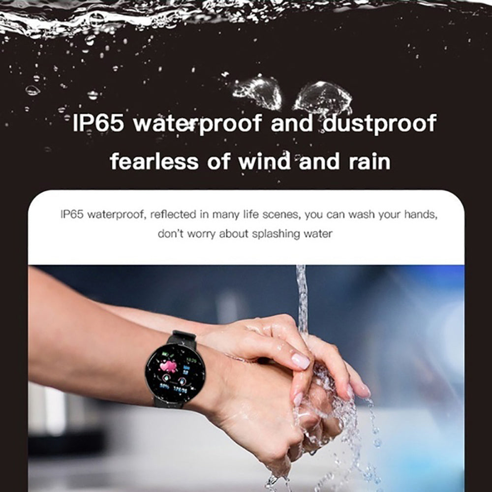 D18 Bluetooth Smart Watch, Men Women Blood Pressure Heart Rate Monitor Smart Watch, Pedometer Sport Tracker Smart Band For Android IOS Pi-Mart