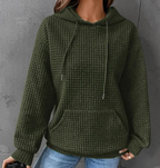 Women's Loose Casual Solid Color Long-sleeved Sweater Pi-Mart