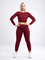 Long-Sleeve Crop Top - SJB-DIAMOND ELITES