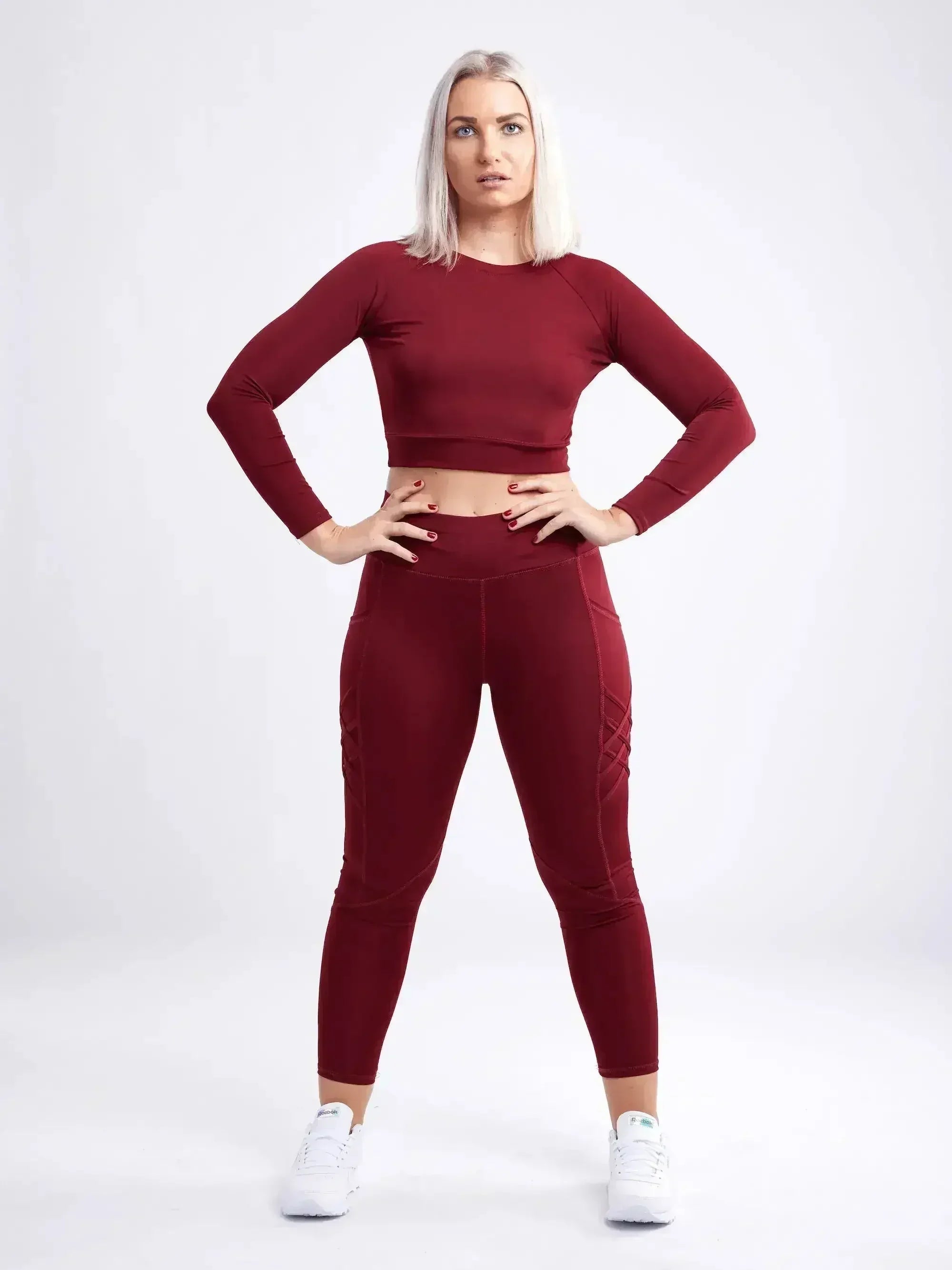 Long-Sleeve Crop Top - SJB-DIAMOND ELITES