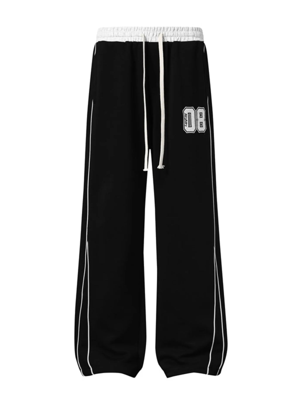Men's Drawstring Wide Leg Pants