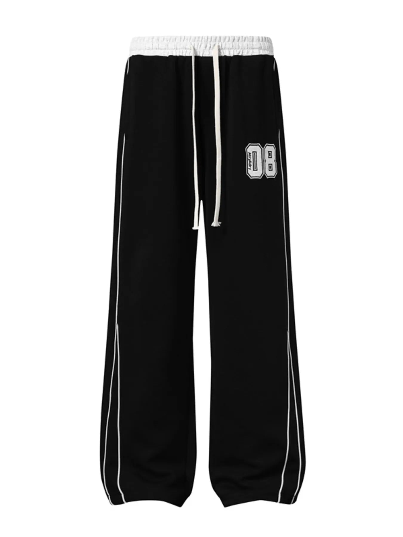Men's Drawstring Wide Leg Pants