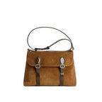 Mailman bag female, suede retro matte crossbody, shoulder crossbody bag - SJB-DIAMOND ELITES