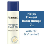Aveeno Therapeutic Shave Gel for Dry Skin with Oat & Vitamin E, Shaving Cream for Women, 7 oz EasyOptionXY LLC