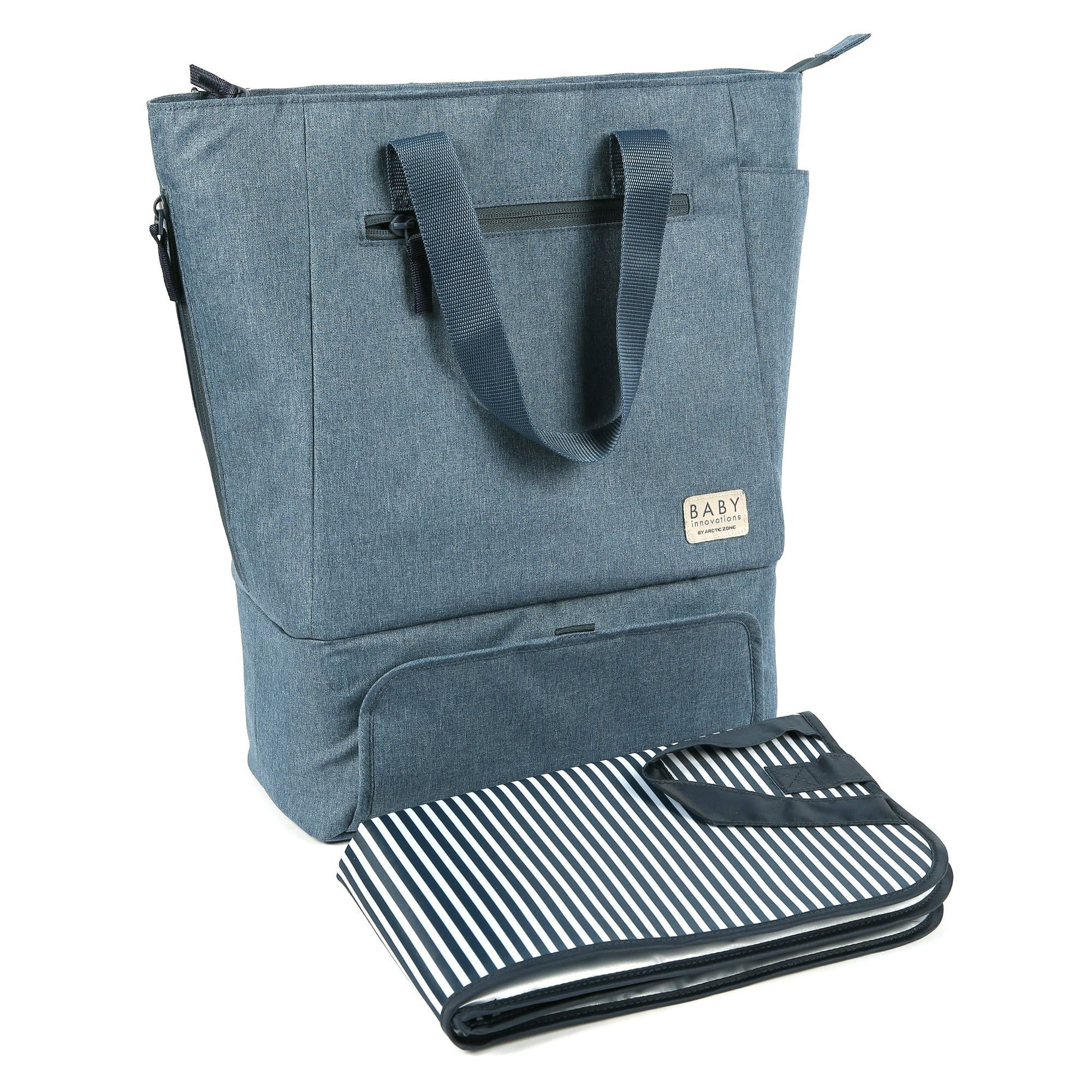 Baby Innovations by Arctic Zone Convertible Diaper Bag with Dual Compartment, Navy Blue EasyOptionXY LLC