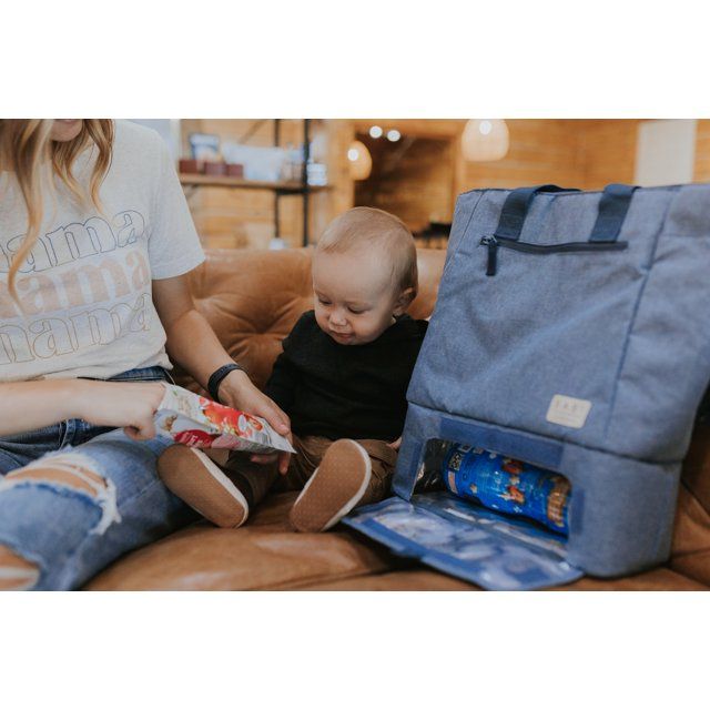 Baby Innovations by Arctic Zone Convertible Diaper Bag with Dual Compartment, Navy Blue EasyOptionXY LLC