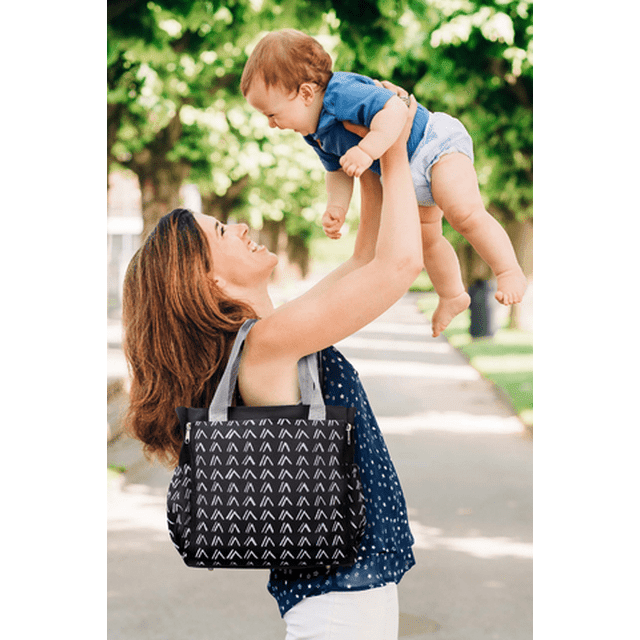 iPack Baby 13" Drop Front Diaper Bag Tote, Arrow Print | Gray EasyOptionXY LLC