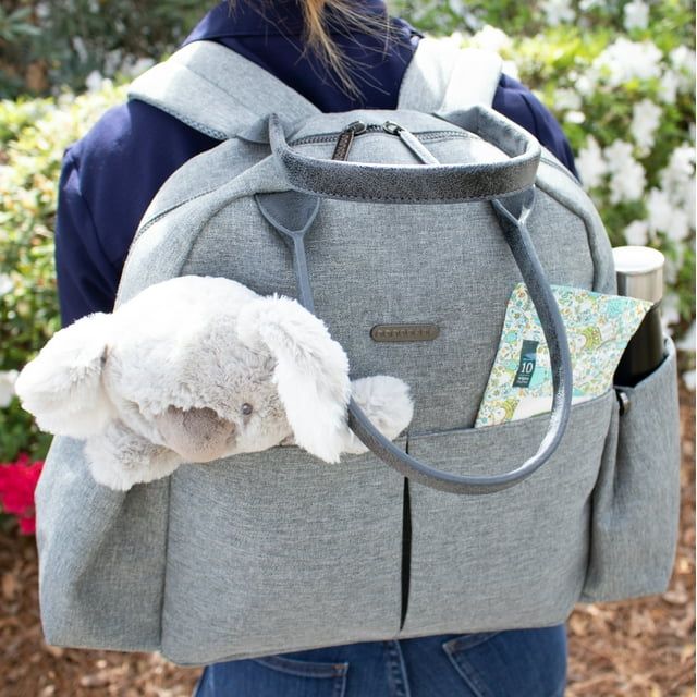 Nanobebe Large Capacity Waterproof Tote Diaper Bags, Gray EasyOptionXY LLC