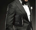 Mens Wallet Fingerprint Lock Bag First Layer Cowhide Business Handbag Men Fashion Fingerprint Men Bag