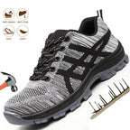 Safety Work Shoes Indestructible Steel Toe Anti-puncture Sneakers Pi-Mart