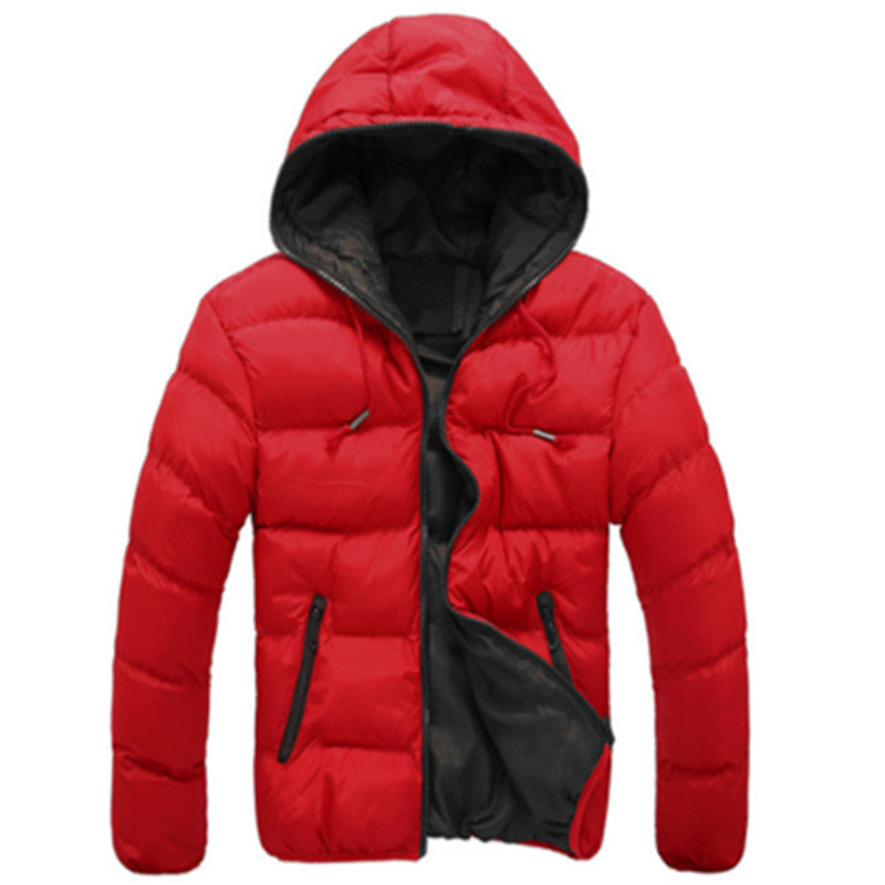 Autumn and winter men's cotton jacket hooded