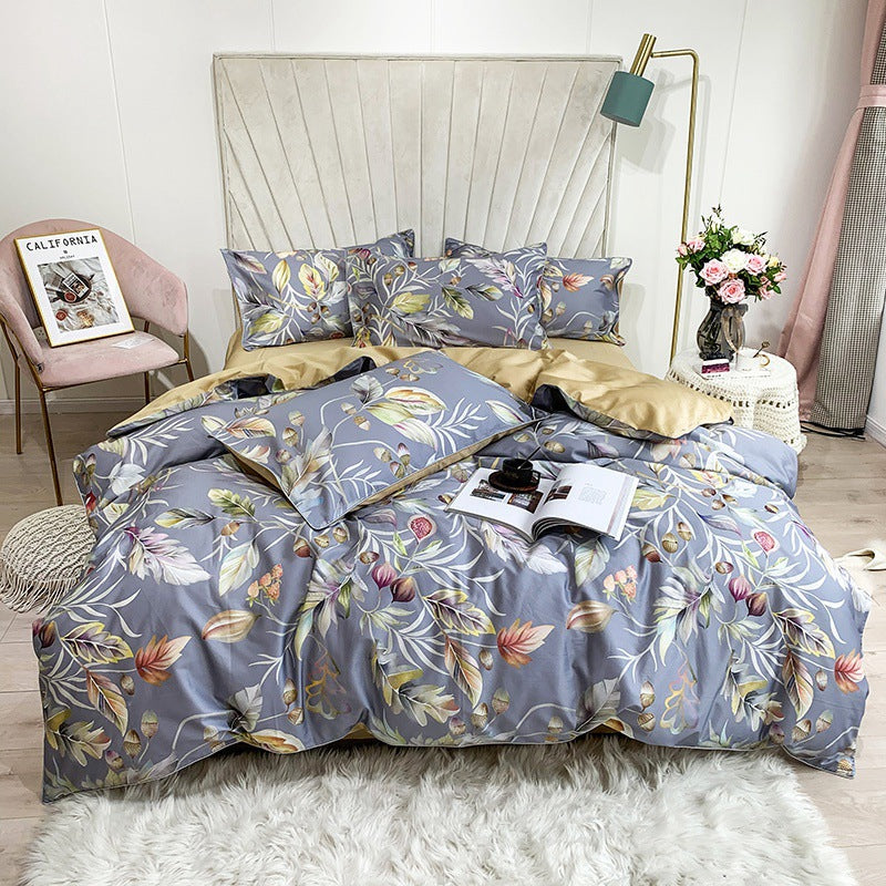 Cotton Digital Printing Bed Sheet Quilt Cover Set Pi-Mart