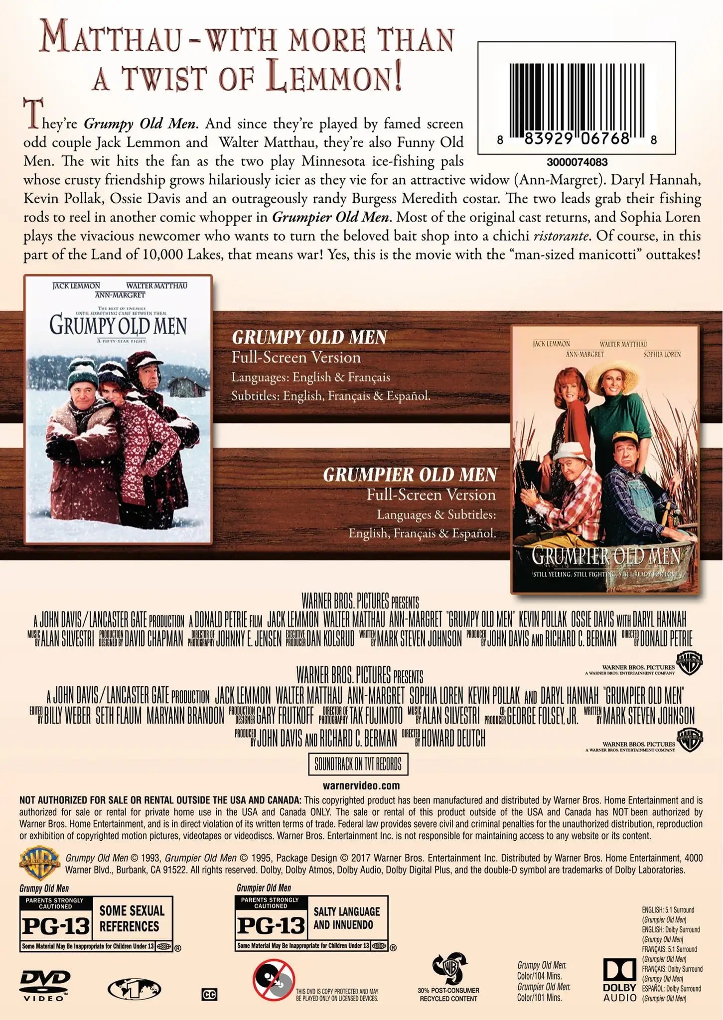Grumpy Old Men/Grumpier Old Men [DVD]