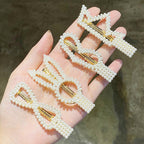 5/8PCS/Set Women Girls Elegant Imitation Pearls Geometric Hairpins Sweet Hair Ornament Clips Barrettes Gorgeous Fashion Hair Accessories For Women Stevvex