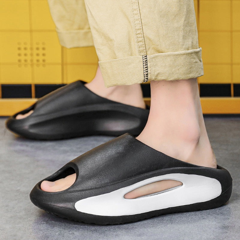 Ins Slippers Women Men Peep Toe Slipper Summer Hollow Unisex Sports Beach Shoes Pi-Mart