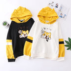 Puppy print long sleeve hoodie Pi-Mart
