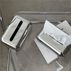 French Medieval Space Silver Tissue Box