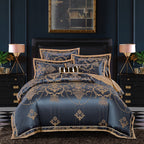 European-style luxury tencel cotton satin jacquard quilt cover four-piece set six-piece set Pi-Mart