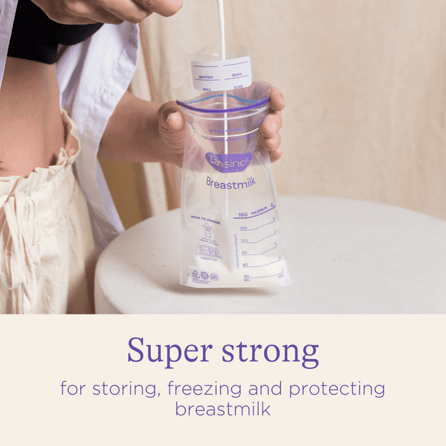 Lansinoh Breastmilk Storage Bags for Breastfeeding Moms, 100 Ct