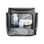 Eastsport Wooster St. Backpack Diaper Bag with Adjustable Shoulder Straps, Bonus Changing Pad, Stroller Straps and Insulated Zipper Pockets, Light Grey