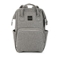 Modernism Adjustable Shoulder Straps Organizer pockets Insulated Bottle Storage Wet Wipes Pocket Backpack Diaper Bag, Gray EasyOptionXY LLC