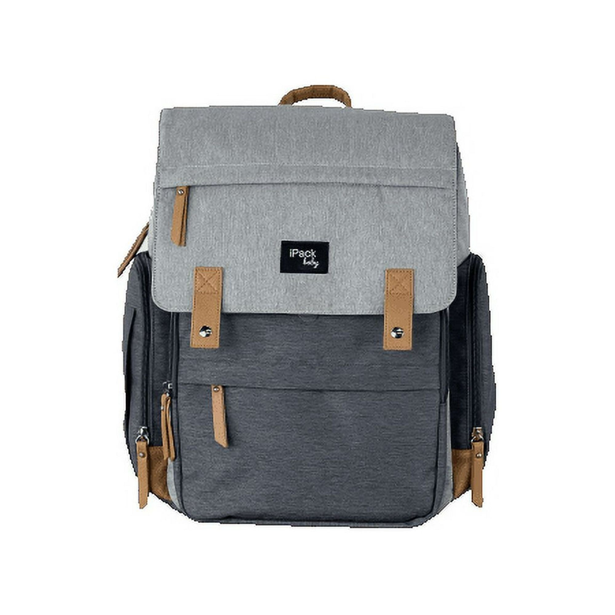 iPack Carry All Backpack Diaper Bag, Solid Print/Gray EasyOptionXY LLC