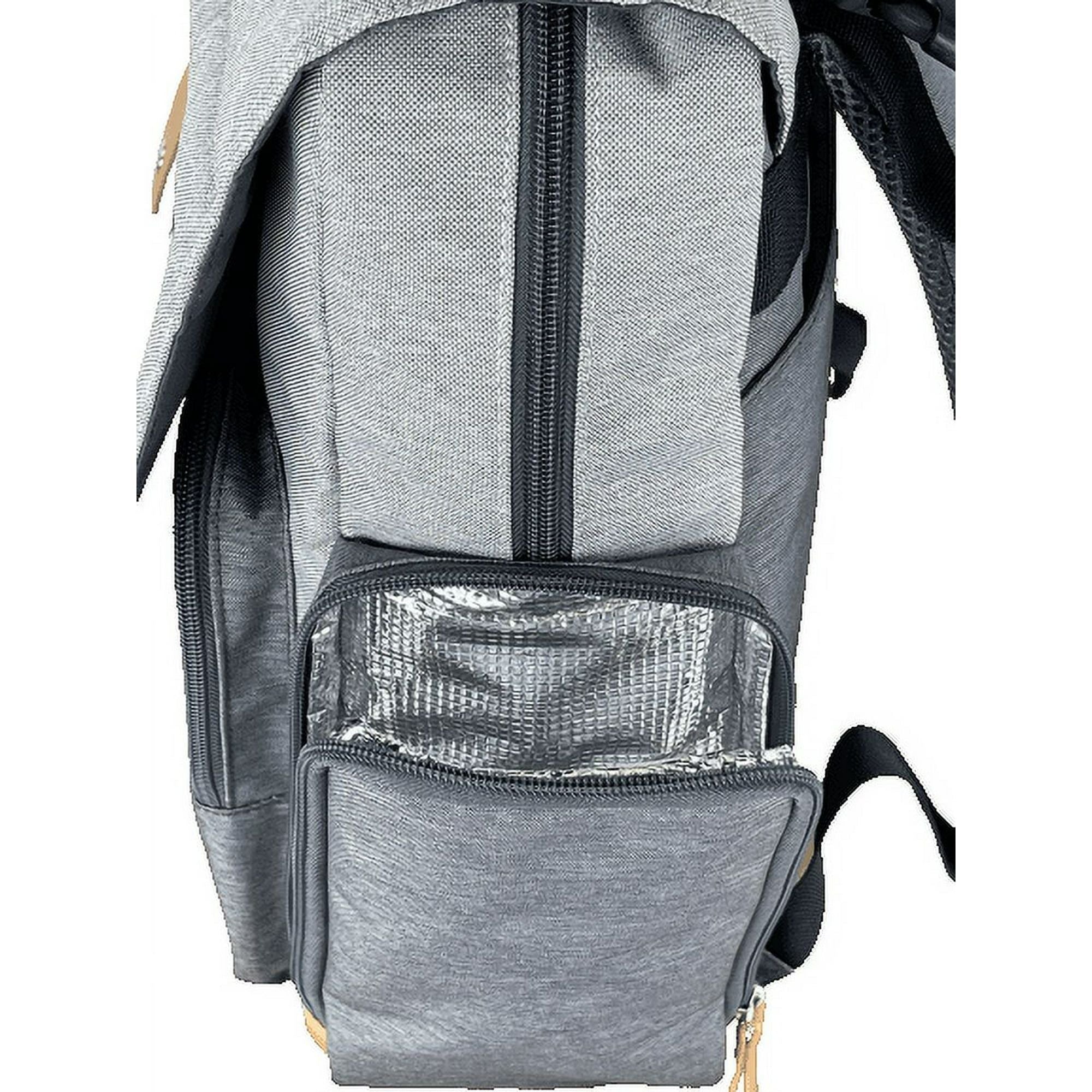 iPack Carry All Backpack Diaper Bag, Solid Print/Gray EasyOptionXY LLC