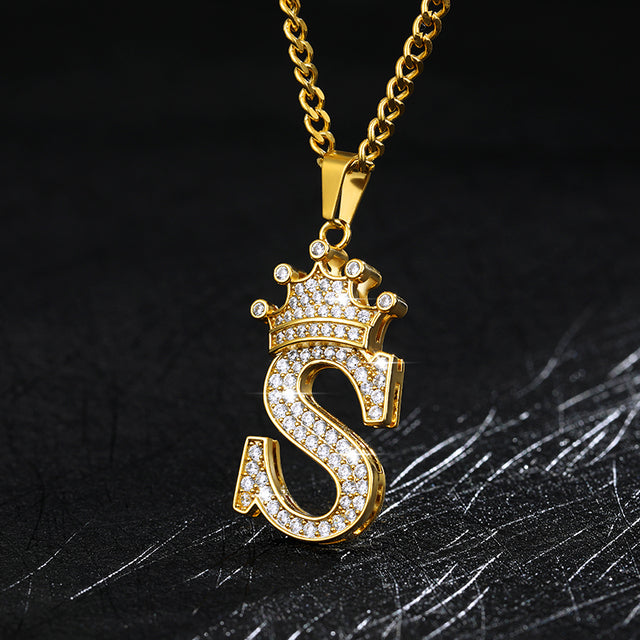 Zircon Alphabet Necklace - SJB-DIAMOND ELITES