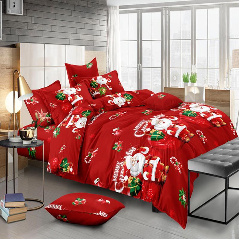 Santa bedding three-piece four-piece Pi-Mart