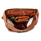 MoDRN Charli Diaper Bag in Cognac, Convertible Backpack with Adjustable Straps EasyOptionXY LLC
